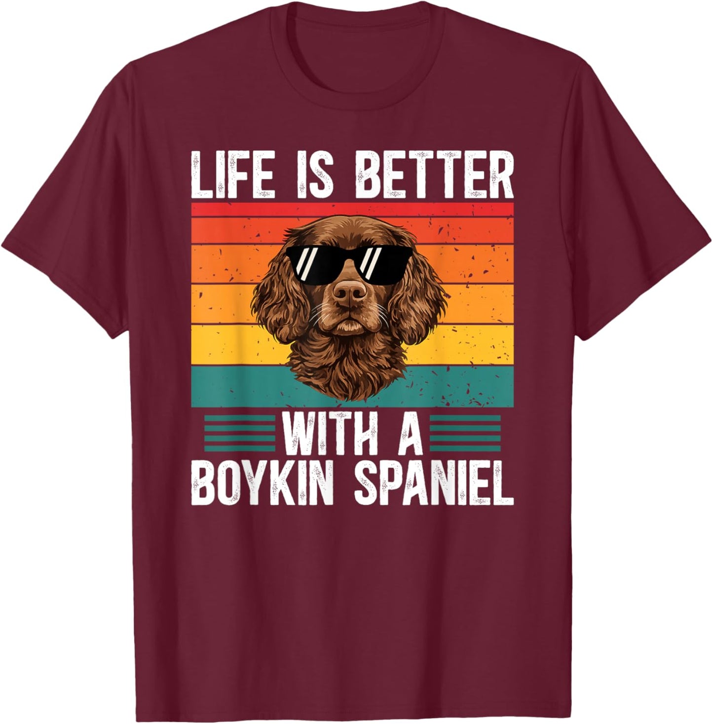 Boykin Spaniel Dog Boykin Spaniel Owner Boykin Spaniel Lover T-Shirt - T-Shirt | Maroon