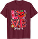 Love Pre-K Cute Hearts Valentine's Day Students Teacher T-Shirt - T-Shirt | Maroon