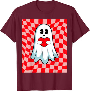 Valentine Ghost T-Shirt - T-Shirt | Maroon