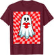 Valentine Ghost T-Shirt - T-Shirt | Maroon