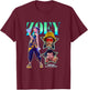 Kpop Demon Hunters Halloween Zoey Showcase Y2K Style Poster T-Shirt - T-Shirt | Maroon