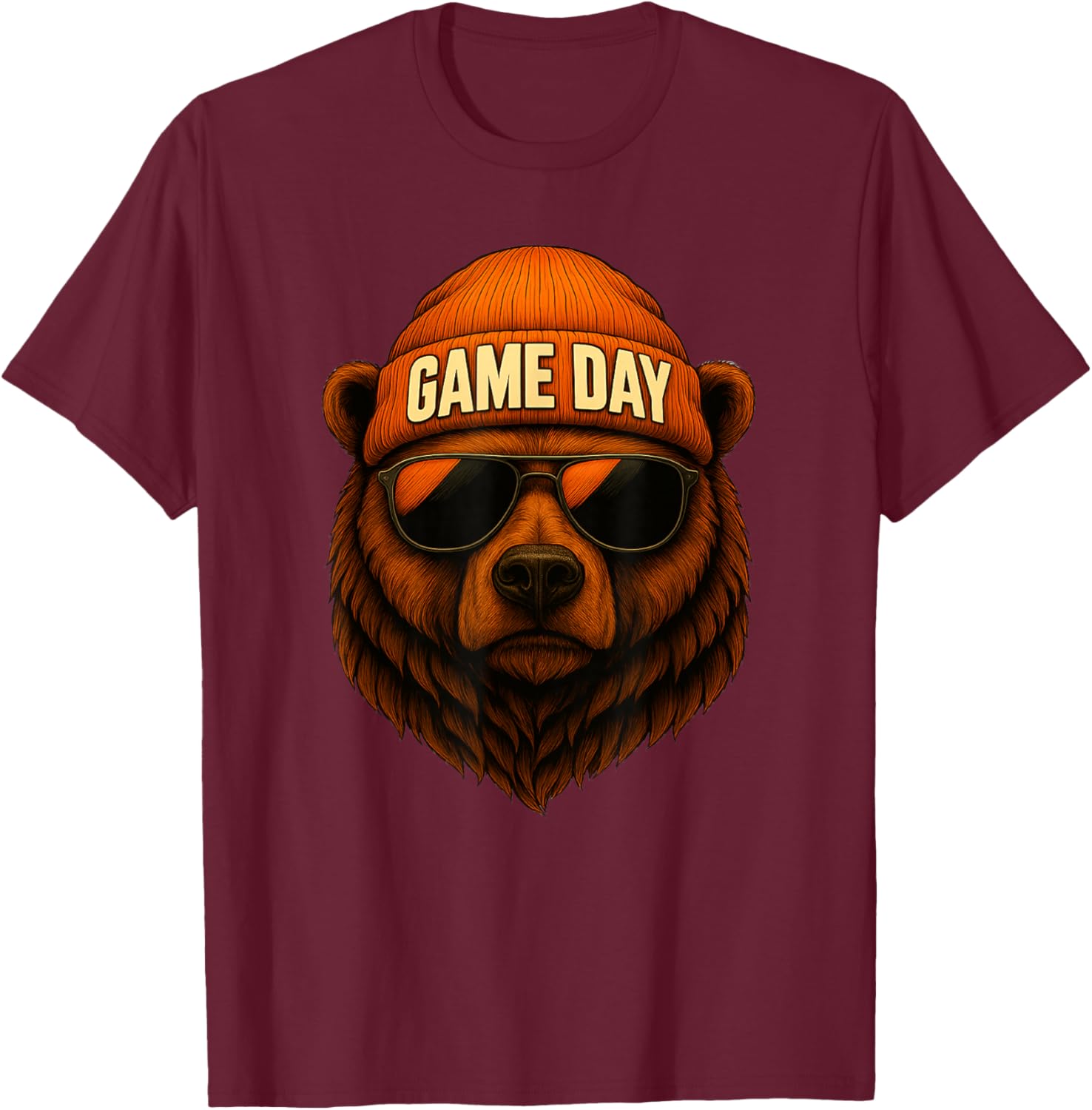 Game Day Bear T-Shirt - T-Shirt | Maroon