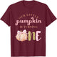 Our Little Pumpkin is Turning One Toddler Kid Girls 1st Bday T-Shirt - T-Shirt | Maroon