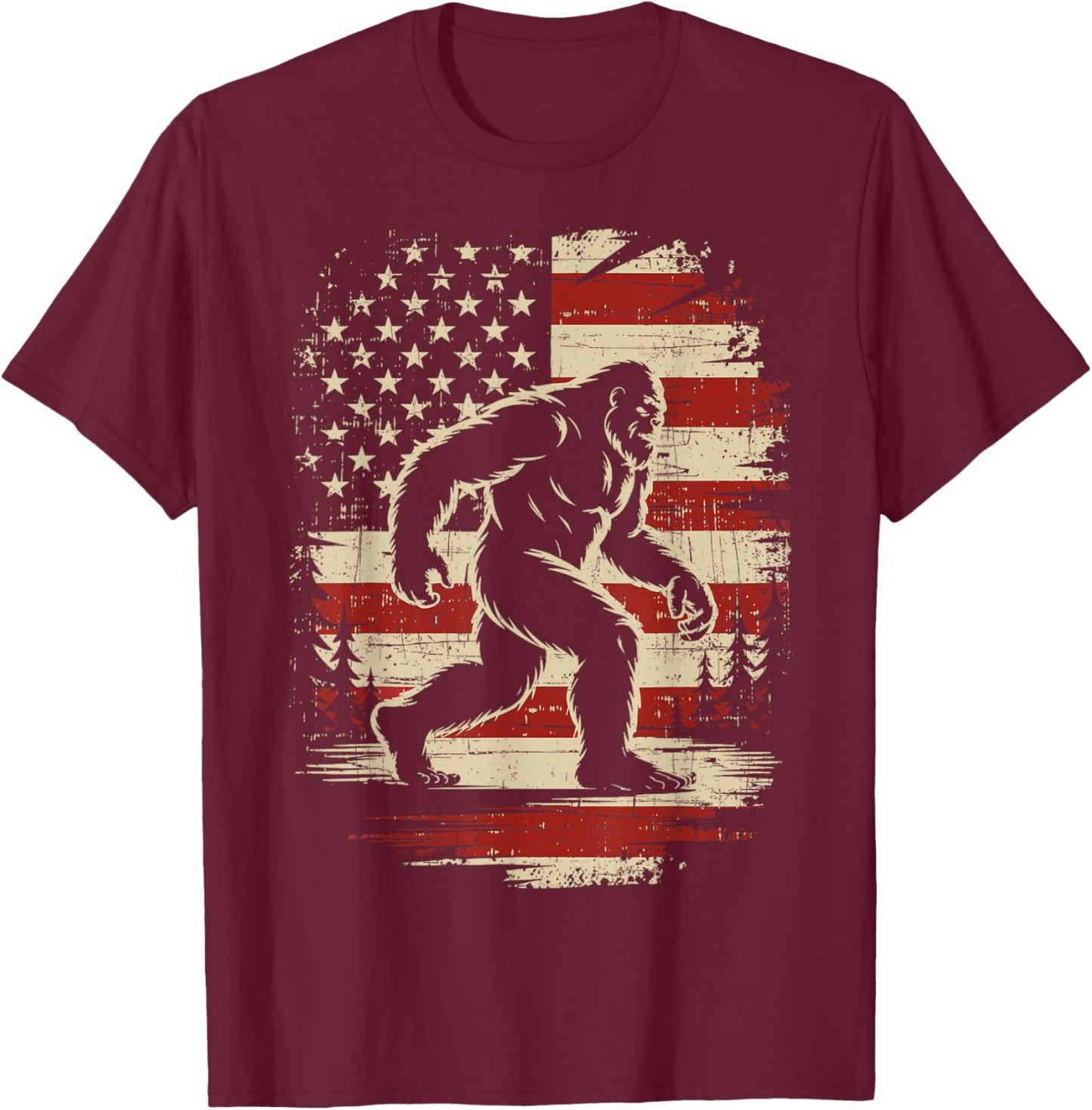 Patriotic 4th of July T-Shirt - T-Shirt | Maroon