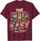 The Big Easy New Orleans Vintage T-Shirt - T-Shirt | Maroon