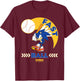 Sonic The Hedgehog - Sonic Fast Ball T-Shirt - T-Shirt | Maroon