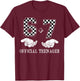 6+7 Official Teenager 13th Birthday 13 Year Old Boys Kids T-Shirt - T-Shirt | Maroon
