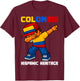 Colombia Dab Boy Game Pixel Hispanic Heritage Colombian Kids T-Shirt - T-Shirt | Maroon