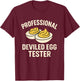 Funny Deviled Eggs Thanksgiving Food Humor T-Shirt - T-Shirt | Maroon