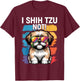 I Shih Tzu Not Funny Dog Dad Mom Graphic Shihtzu Owners T-Shirt - T-Shirt | Maroon