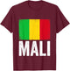 Malian Flag Mali T-Shirt - T-Shirt | Maroon