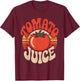Retro Tomato Juice T-Shirt - T-Shirt | Maroon