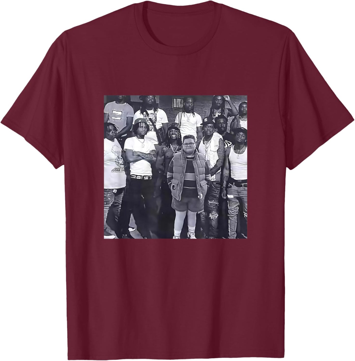 Derek in Oblock Cool Kid in Big Crew Funny Urban Meme T-Shirt - T-Shirt | Maroon