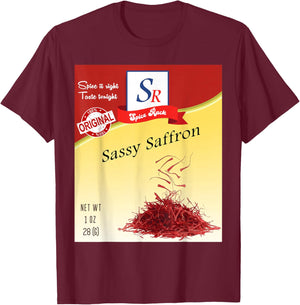 Sassy Saffron Spice Condiment Costume Spice Group Costumes T-Shirt - T-Shirt | Maroon