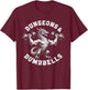 Dungeons and Dumbbells Gym Workout Fantasy T-Shirt - T-Shirt | Maroon