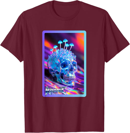 Blue Shroom Head T-Shirt - T-Shirt | Maroon