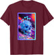 Blue Shroom Head T-Shirt - T-Shirt | Maroon