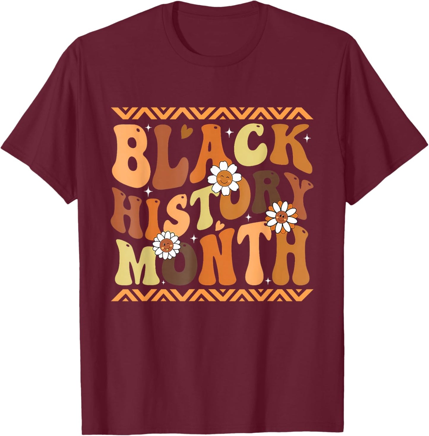 I Am Black History Gift Black Pride African American Month T-Shirt - T-Shirt | Maroon
