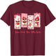 Just A Lovely Goose Cute Silly Goose Valentine's Day T-Shirt - T-Shirt | Maroon
