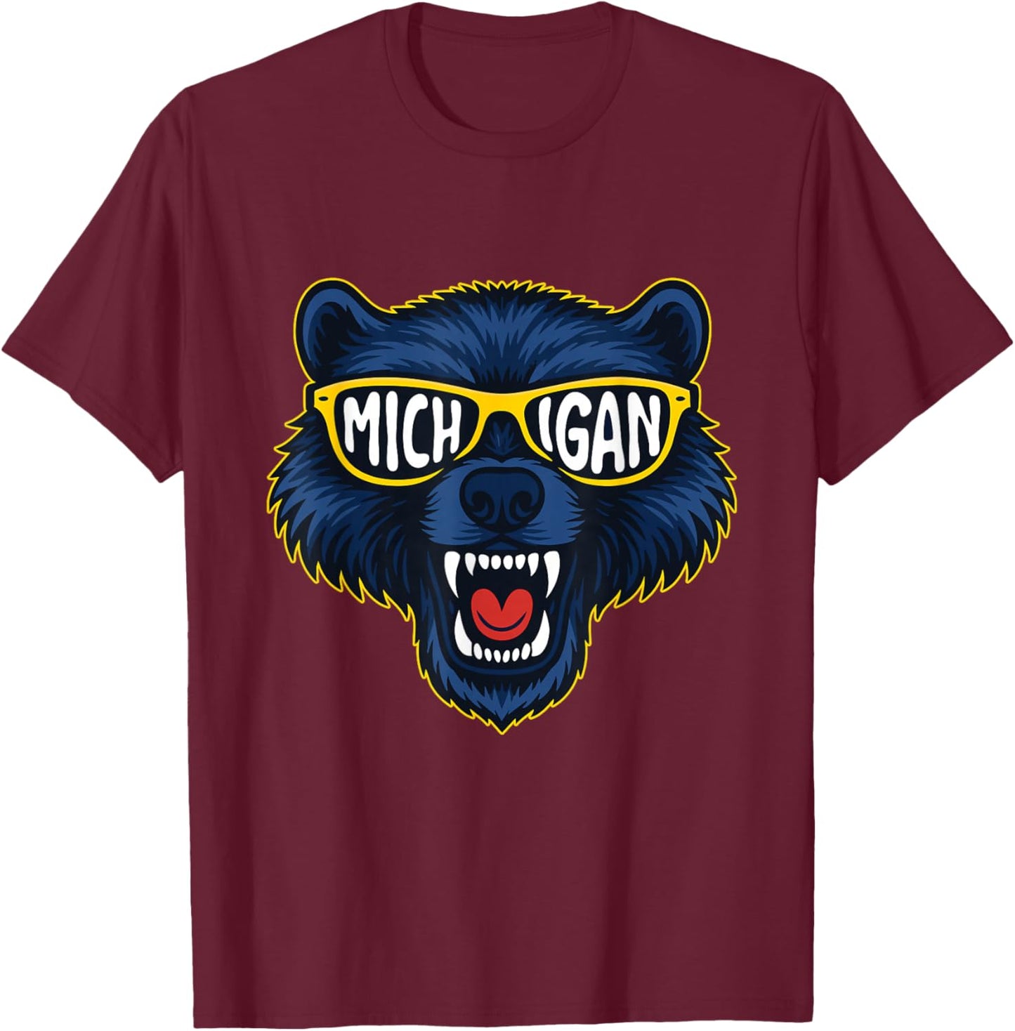Michigan Football Lover Game Day T-Shirt - T-Shirt | Maroon