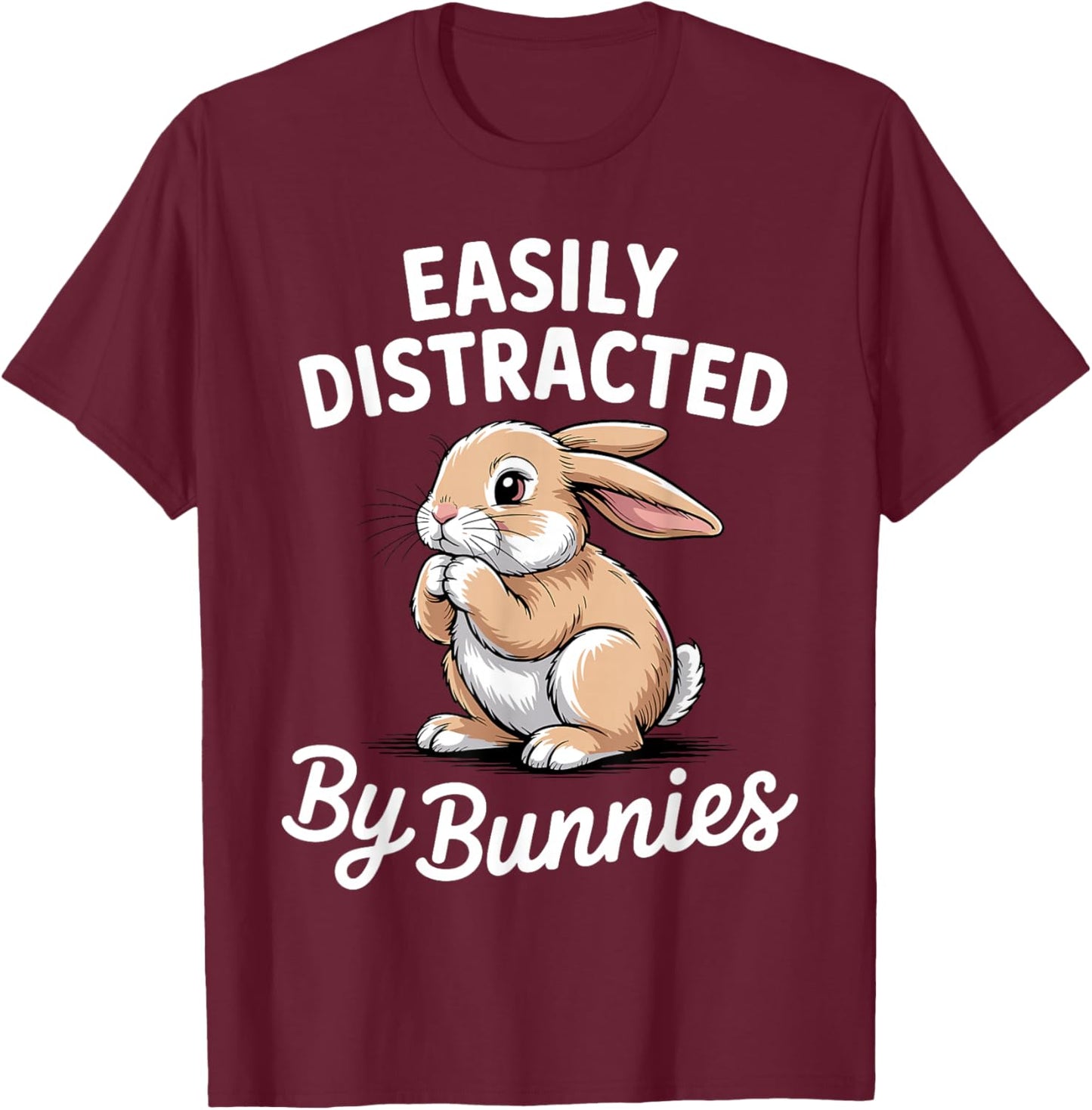 Bunny Design Women Kids Rabbit Hare Bunny Lover T-Shirt - T-Shirt | Maroon