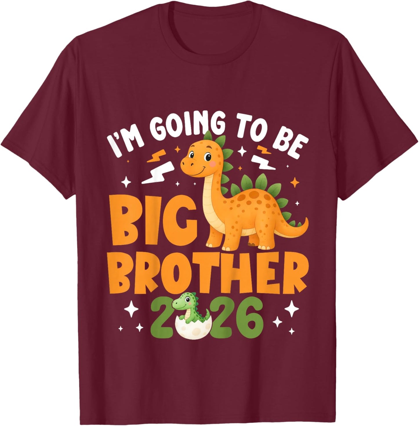 Kids Im Going to be Big Brother 2026 T-Shirt - T-Shirt | Maroon