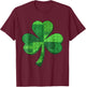 St Patrick Day Shamrock Building Blocks Bricks Kids Toddler T-Shirt - T-Shirt | Maroon