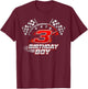 Race Car 3 Birthday Party Racing 3rd Bday Thee Year Old Boy T-Shirt - T-Shirt | Maroon