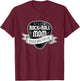 Rock and Roll Mom Sunburst Guitar Pick Logo T-Shirt - T-Shirt | Maroon