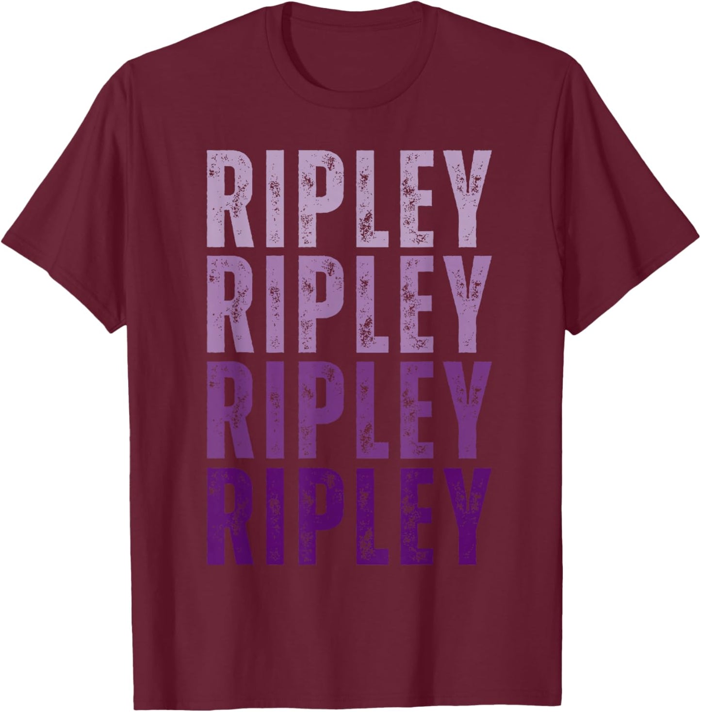 Vintage Ripley Personalized Name I Love Ripley T-Shirt - T-Shirt | Maroon