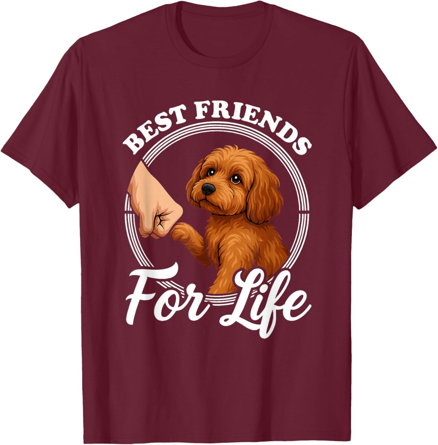 Cavapoo Lover Design Beautiful Cavapoo Dog T-Shirt - T-Shirt | Maroon