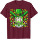 Baseball Drip Green St Patricks Day Irish Sport Boy Teen Kid T-Shirt - T-Shirt | Maroon