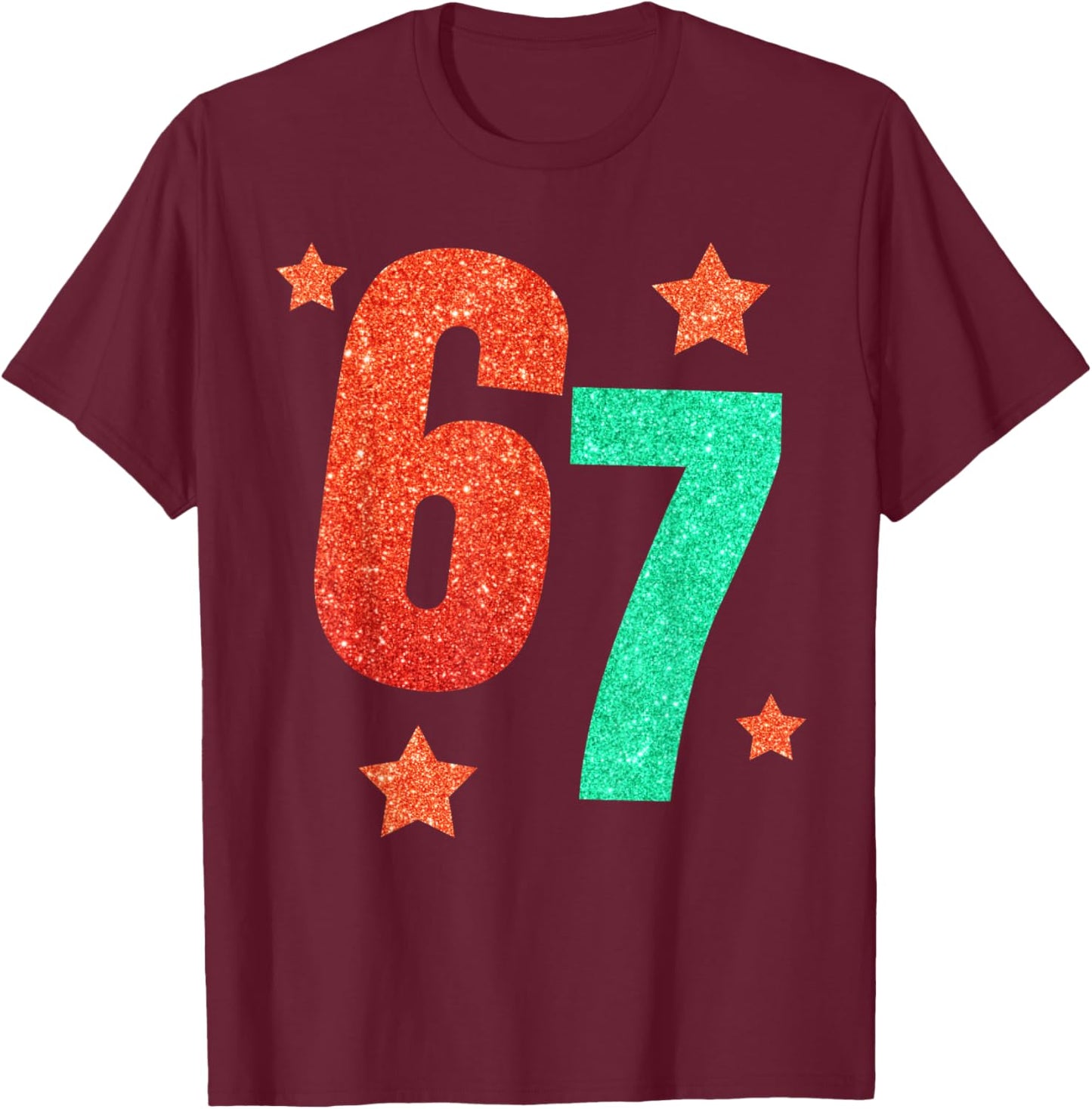 Funny Six Seven 6 7 Meme Trendy Halloween Costume Women T-Shirt - T-Shirt | Maroon