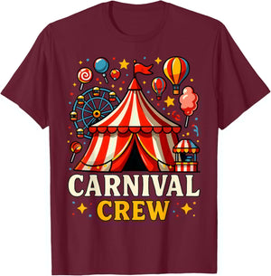 Funny Costume Party Carnival Crew T-Shirt - T-Shirt | Maroon
