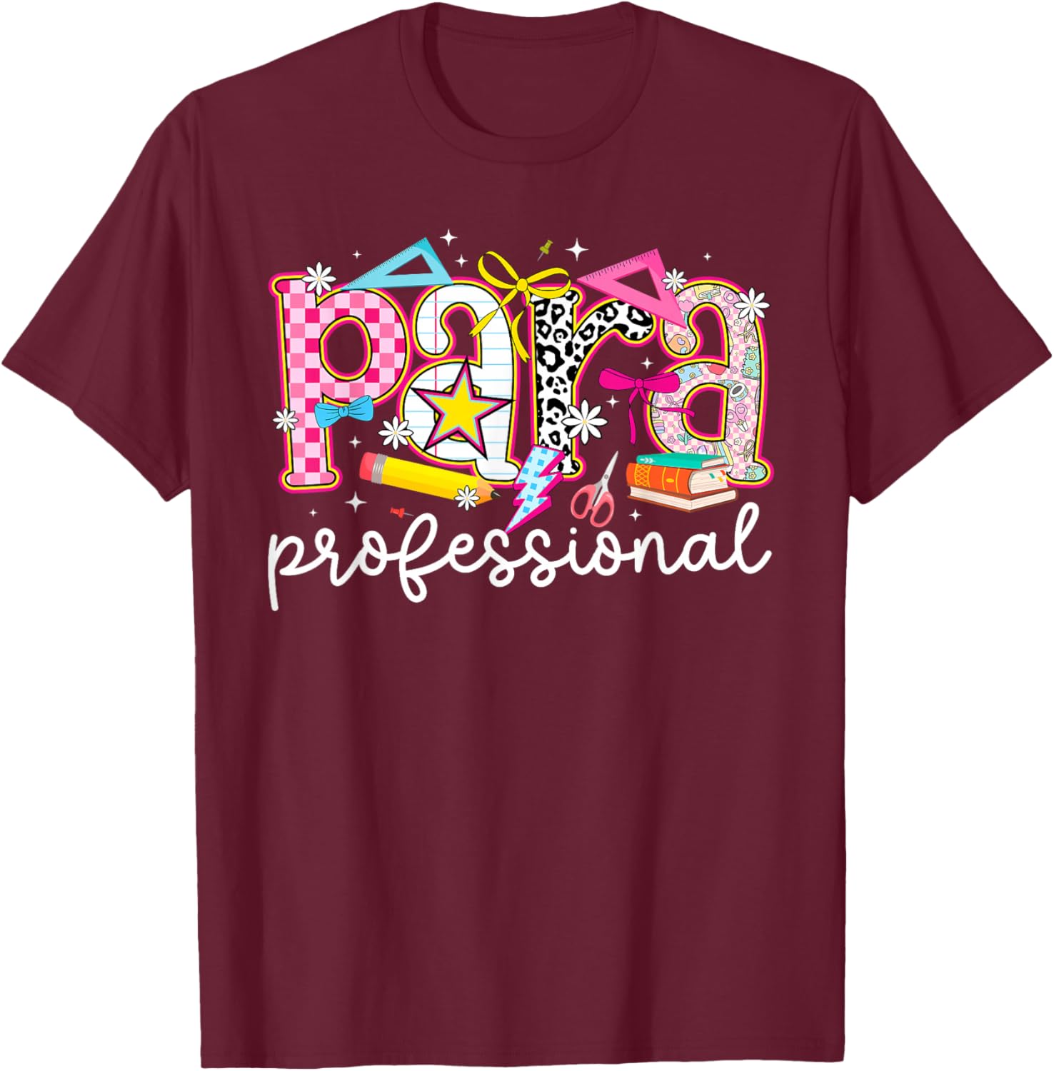 Paraprofessional Preppy Parapro para T-Shirt - T-Shirt | Maroon