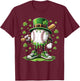Baseball Drip Icecream Apparel Youth Boys Kid St Patrick Day T-Shirt - T-Shirt | Maroon