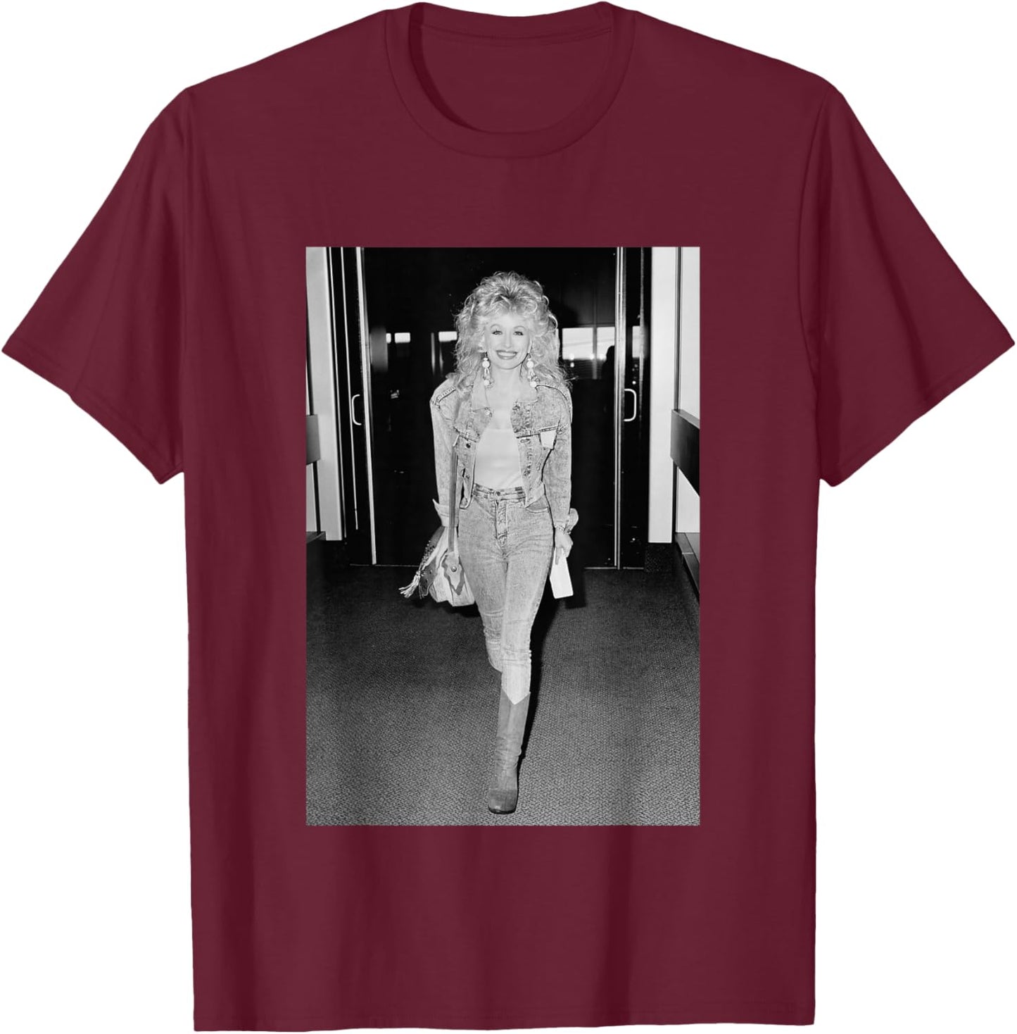 Dolly Parton 1988 I Know You by Heart Promo T-Shirt - T-Shirt | Maroon