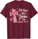 Oh How He Loves Us Cute Cross Heart Valentine Christian T-Shirt - T-Shirt | Maroon
