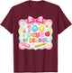Preppy 100 Days of School Girl Kids Cute 100th Day of School T-Shirt - T-Shirt | Maroon