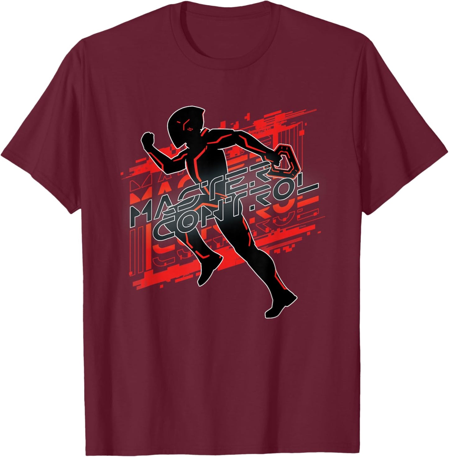Disney TRON: Ares Master Control Run Official Movie T-Shirt - T-Shirt | Maroon