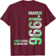 Awesome Since March 1996 30th Birthday T-Shirt - T-Shirt | Maroon