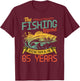 Fishing Legend 65 Years Old Gift Fisherman 65th Birthday T-Shirt - T-Shirt | Maroon
