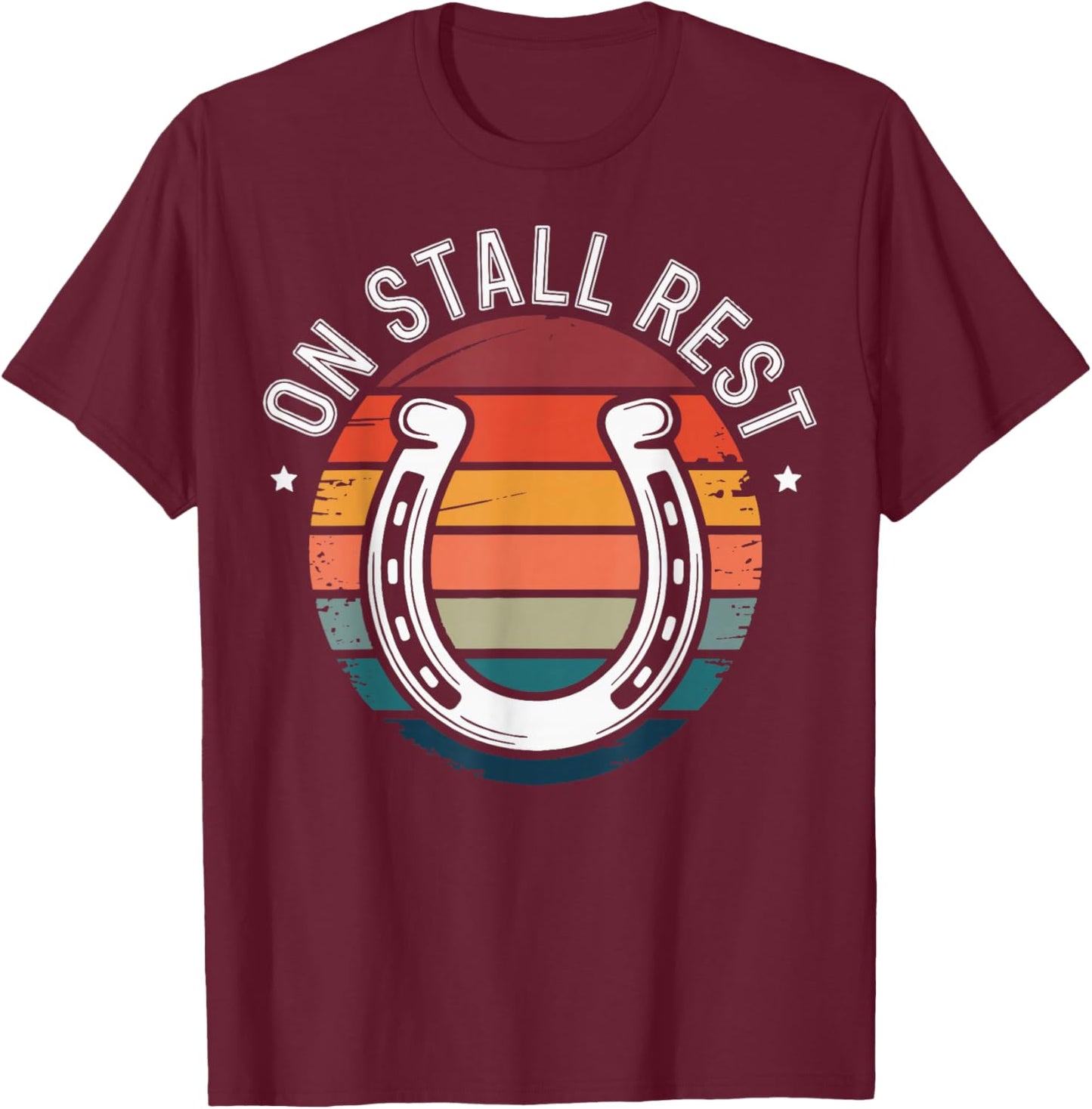 On Stall Rest T-Shirt - T-Shirt | Maroon
