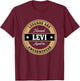 Legends are Named Levi Aged to Awesomeness Funny Men Novelty T-Shirt - T-Shirt | Maroon