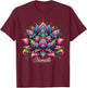 Namaste Lotus Flower Meditaton Zen Bohemian T-Shirt - T-Shirt | Maroon