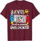 Level Unlocked Game Controller 101 Days School 100 Days T-Shirt - T-Shirt | Maroon