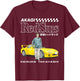 Initial D Akagi Red Suns Logo with Keisuke Manga Anime T-Shirt - T-Shirt | Maroon