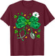 Shamrock Stethoscope Scrub Nurse St Patricks Day RN Women T-Shirt - T-Shirt | Maroon