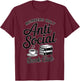 Anti-Social Books Club Members Reading Coffee Lover T-Shirt - T-Shirt | Maroon