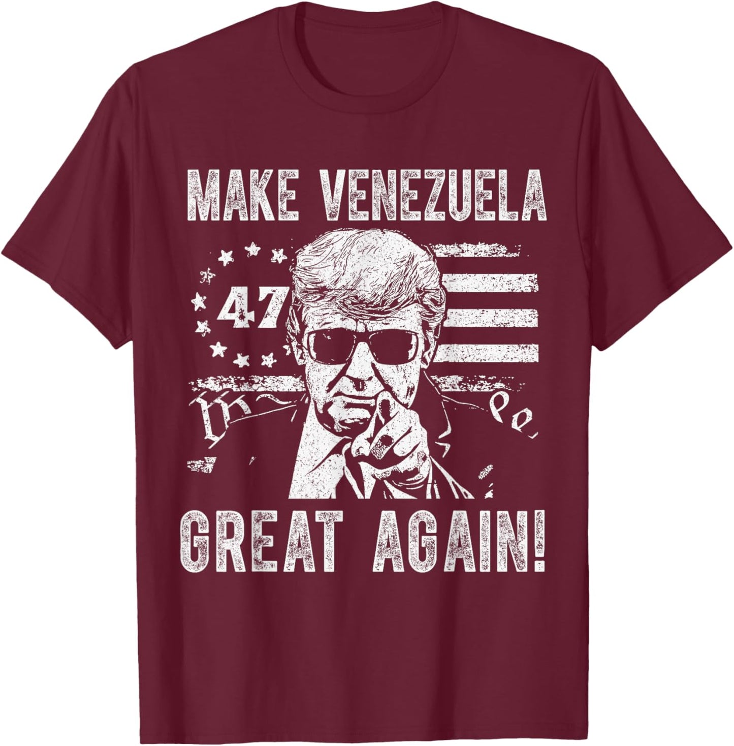 Trump Make Venezuela Great Again T-Shirt - T-Shirt | Maroon